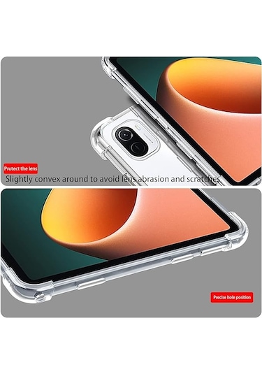 Xiaomi Pad 5 11" Kılıf Şeffaf Anti Şok Köşe Korumalı