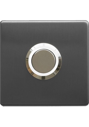 Lockway Z-201abl Antresit Paslanmaz Tek Kontak Zil Butonu Beyaz Led