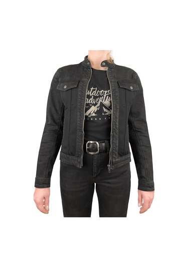 The Biker Jeans Grey Ice Korumalı File Motosiklet Kot Montu Kadın