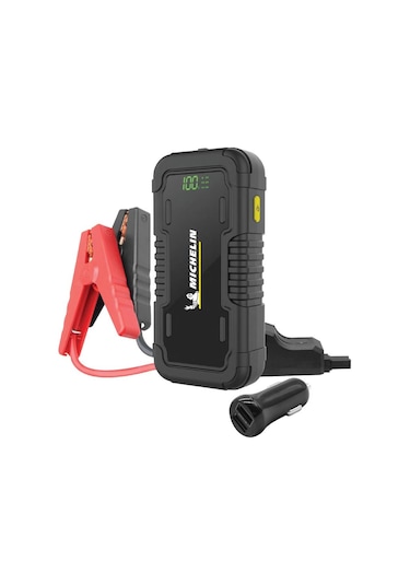 Michelin Mjs160 12volt 2000amp Lityum Polimer Akü Takviye + Powerbank + Led Lamba