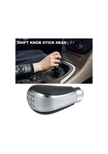 Otomatik Vites Topuzu Araba Vites Değiştirme Vites Topuzu Çubuk Başlığı Kolu Kolu Manuel Gümüş Gm İçin Yedek