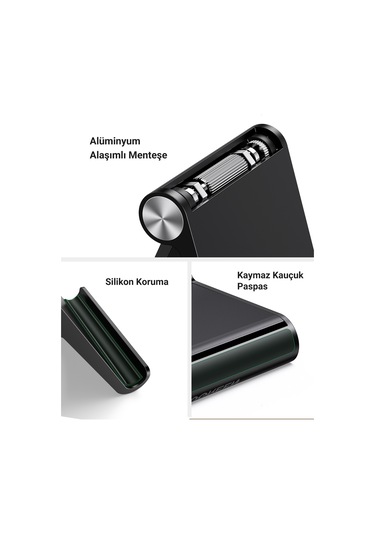 Ugreen Çok Amaçlı Masaüstü Telefon Standı, Siyah, 50747