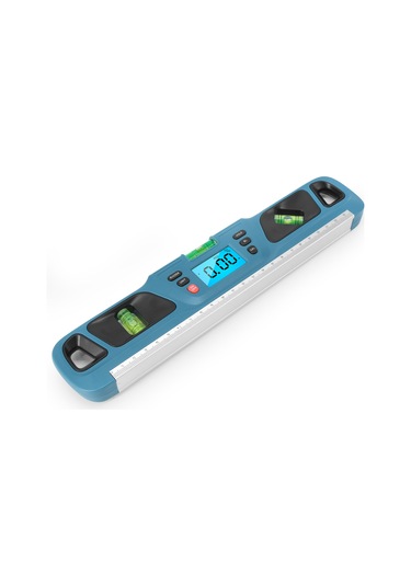 Vkemall Hw-200 Dijital Seviye Aleti - Açı Ölçer, 4 90 Aralık, 0.1 Doğruluk, Abs Malzeme, Mavi