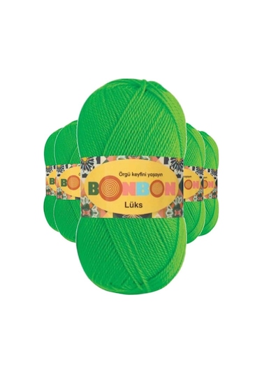 5 Adet Lüks Patik İpi Yünü Neon 98395