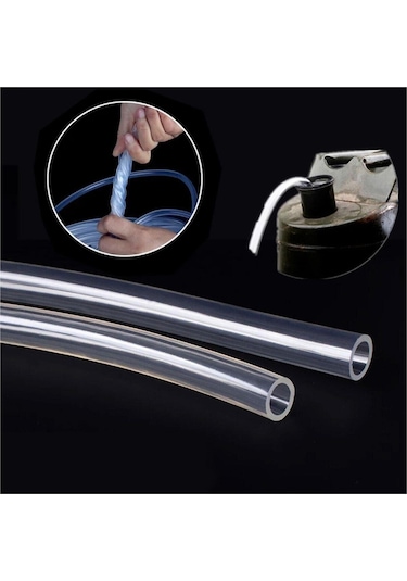 5 Metre Şeffaf Terazi Hortumu İç Çap 8 Mm Termosifon Otomobil Kapı Fitili