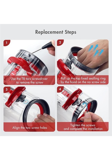 V11/v15/sv14/sv15/sv22 İçin Toz Haznesi Üst Sabit Sızdırmazlık Halkası