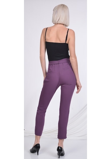 Soralline Kadın Pantolon 1696 Mor Mor