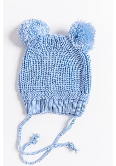 Ponponlu Kız/erkek Bebek Bere 001