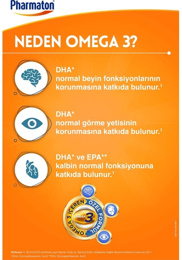 Pharmaton 50 Plus Omega 3 Içerikli 30 Kapsül