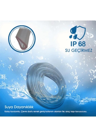 Araç Kapı Koruma Fitili Çarpma Çizilme Önleyici Fitil Kırmızı 5Mt