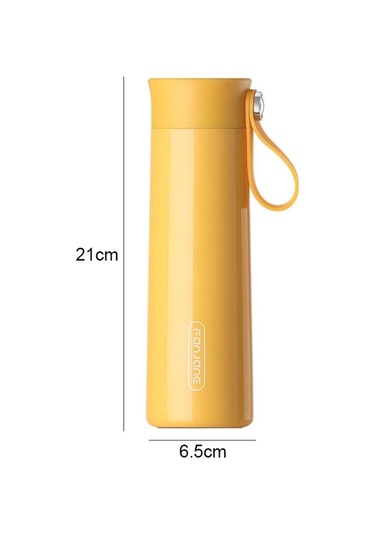 Fanjane Hatırlatıcı İçme Akıllı Termos Kupası Yellow Turuncu