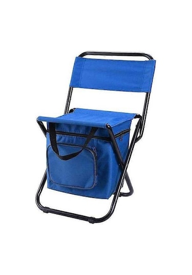 Bloomnest Katlanabilir Mavi Açık Hava Sandalyesi, Balıkçılık/kamp İçin Kompakt Sandalye Mavi