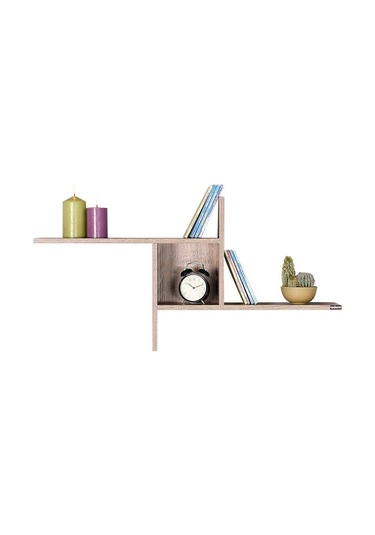 Dekoratif Duvar Rafı - Latte 100x50x18 Cm Gxyxd