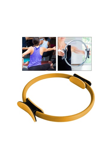 Suntek Pilates Ring Tonlama Uyluk Bacaklar Direnç Yoga Sarı Sarı