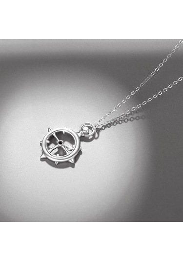 Tancise S925 Gümüş Lüks Kişilik Kolye Kolye Kadın Klasik Gelgit Kolye