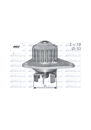 Devırdaım Su Pompası P106-p206-p207-p307-bıpper-nemo-partner-berlıngo-c2-c3-saxo-xsara 1.4