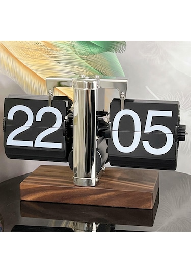 Suntek Flip Masa Saati Dijital Otomatik Paslanmaz-çelik-24-saat