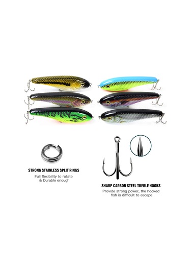 Geeksen Bionic Sert Gövde Batık Yapay Yem 5.9in Levrek Crankbait Olta Takımı