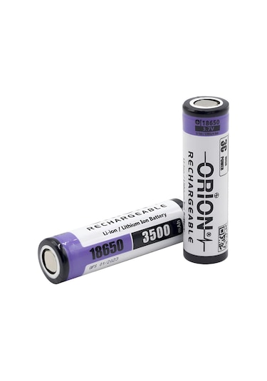Orion 18650 3.7 V 3500 mAh 3C Şarj Edilebilir Li-Ion Pil