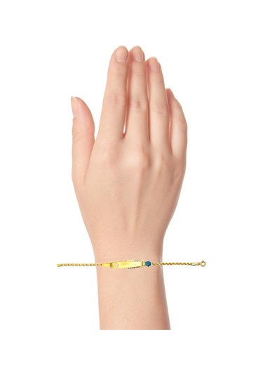 Cigold Taşlı Çocuk Bileklik 14 Ayar Altın 1.90 Gr Oa-c11303029269 Renkli Çok Renkli