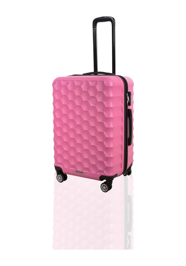 Polo&Sky Petek Model Pembe Renk Orta Boy Valiz Bavul Pembe