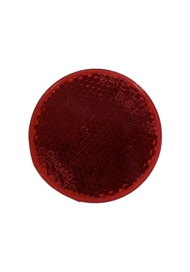 Kırmızı Yapıştırma Yuvarlak Plastik Reflektör Made In Usa