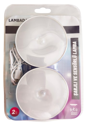 2 Adet Hareket Sensörlü Usb Şarjlı Led Işık Lamba-oda, Mutfak, Salon Ve Merdiven Işıklandırma 1
