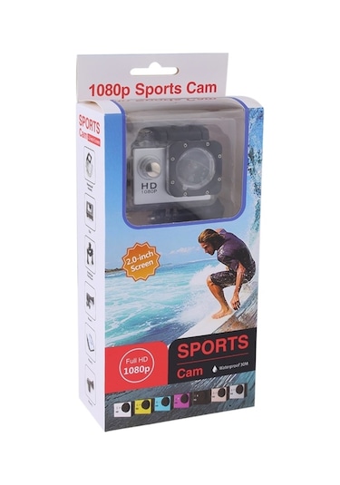 Full Hd 1080p 2.0 İnç Lcd Spor Kamerası Dv Su Geçirmez Kasalı, Generalplus 6624, 30 M Derinlik Su