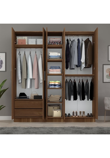 5 Kapaklı Gardırop 200cm