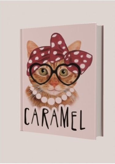 Deffter Caramel Çizgili 96 Yaprak Sert Kapak Defter