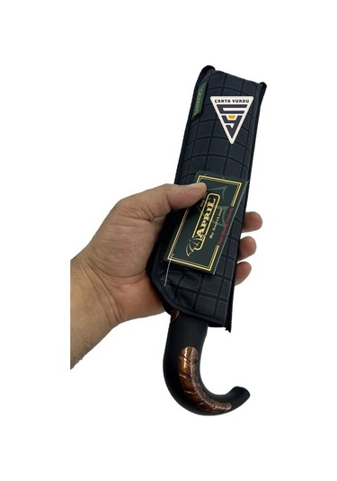 April A-226g A4 Baston Sap 10 Telli Tam Otomatik Şemsiye Siyah