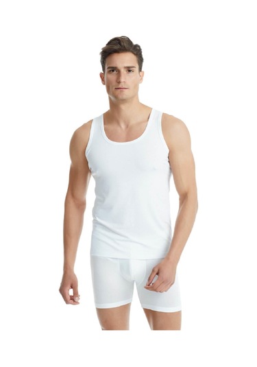 Blackspade 9305 Silver Erkek %94 Modal Atlet Beyaz