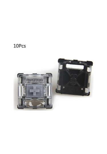 Youmex Gateron Ks-15 Serisi Optik Eksenli Mekanik Klavye, Gümüş Eksen, 10 Adet Paketi