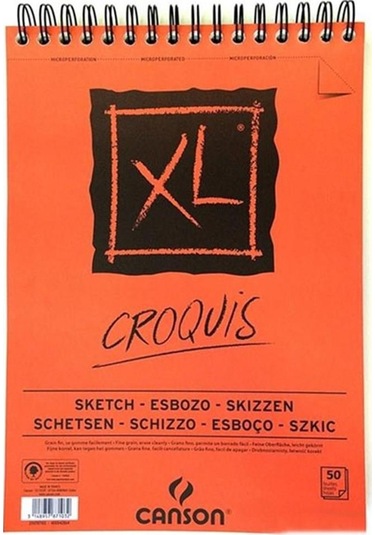 Canson A5 eskiz defteri Croquis XL  90 G  Spiralli