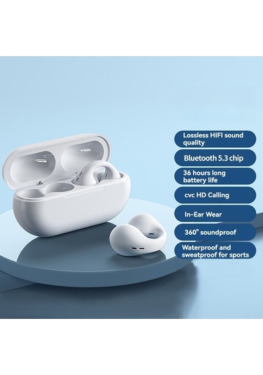 Novahub Kablosuz Kemik İletimli Aır51 Kulaklık - Hafif Tasarım, Spor Ve Müzik İçin, Bt 5.3, 36 Saat Çalma