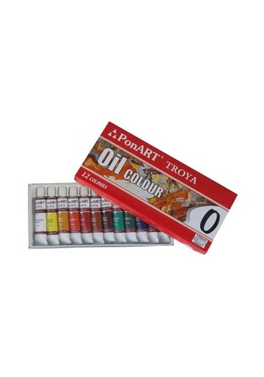Ponart Troya Yağlı Boya Seti 12 Renk X 12 ML