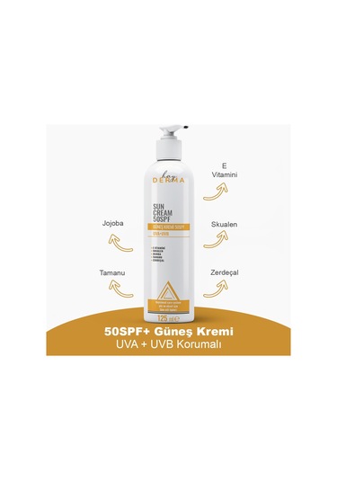 Hay Derma Spf 50 Su Bazlı Yağsız Güneş Kremi 125 ML