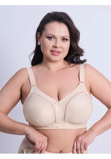 Sim Sim Büyük Beden Kadınlar İçin Korsesiz Sütyen 268024091 Bej