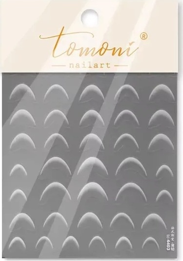 Flybuy 1 Adet Sevimli Fransız Kabartmalı Tırnak Sanat Çıkartmaları To4780s