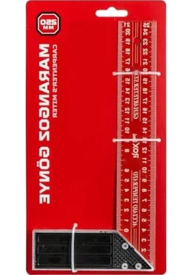 250 Mm Alüminyum Marangoz Gönye - Metal Gövde