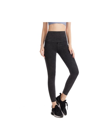 Skycity Kadınlar İçin Esnek Yüksek Bel Yoga Külotlu Tayt, Spor Ve Günlük Kullanım İçin İdeal Koyu Gri