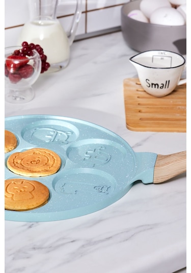 Karaca  Mutfaksever Biogranit Animal Pankek Tava 26 Cm Mavi