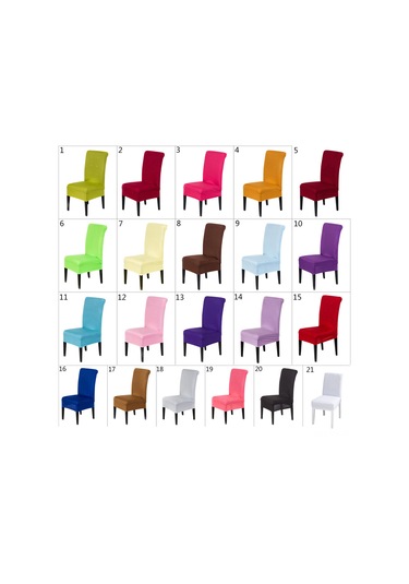 Vkemall 21 Renk Seçenekli Otel Ofis Restoran Yüksek Bel Dikişli Koltuk Kılıfı: Esnek Tek Parça Kumaş, Kaymazsız, Basit Stil, Tam Kaplama Çok Renkli