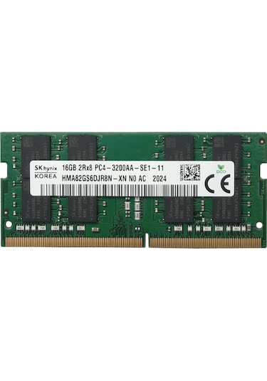SK Hynix HMA82GS6DJR8N-XN 16 GB DDR4 3200 MHz CL22 Notebook Ram