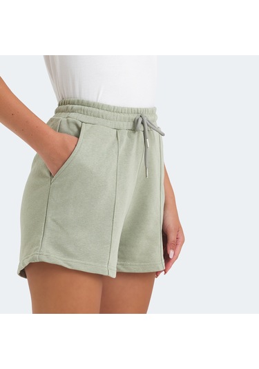 Slazenger VIXI Kadın Cepli Su Yeşili Şort