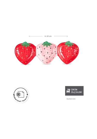 Karaca Strawberry Sunumluk 29 Cm 1 Adet