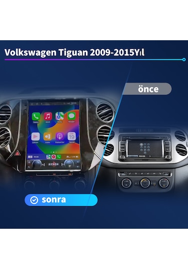Volkswagen Tiguan 2009-2015 Yıl Tesla Multimedya 4-64 Gb Navigasy