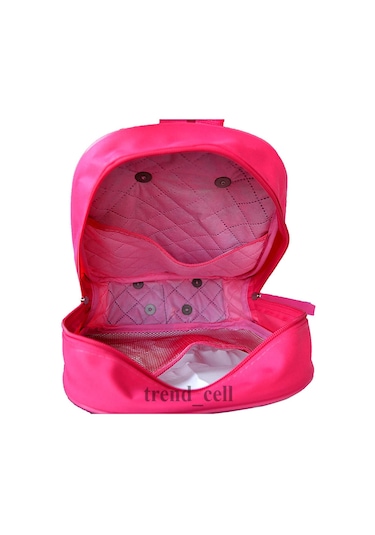 Anaokulu Çocuk Valiz Sırt Çantası Mini Mouse Çekçekli Abs Pembe