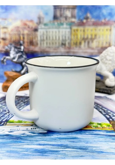 Bjorn Porselen Kupa, Saint Petersburg Hatırası 180 Ml 418378003 Beyaz