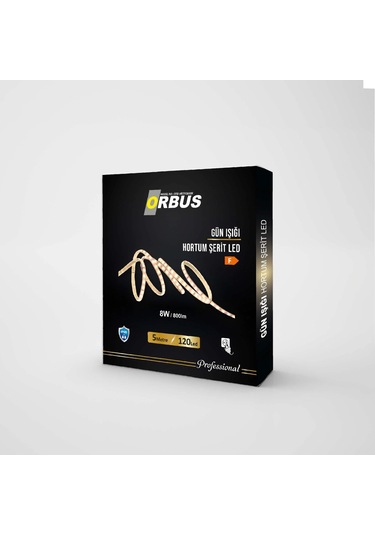 Orbus 8W Gün Işığı Hortum Şerit Led - 5 M